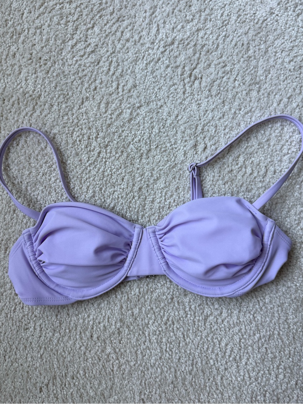 Lilac  Bikini Top with Adjustable Straps- never worn